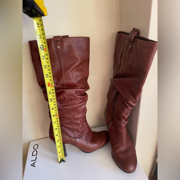 ALDO Brown High Heel Boots size 38 - Picture 2 of 2